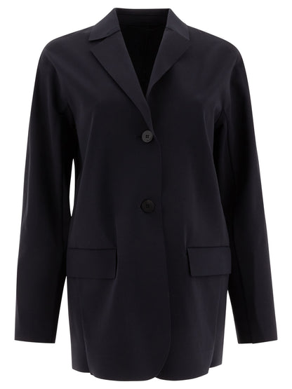 Single-breasted jersey blazer Jackets and Coats