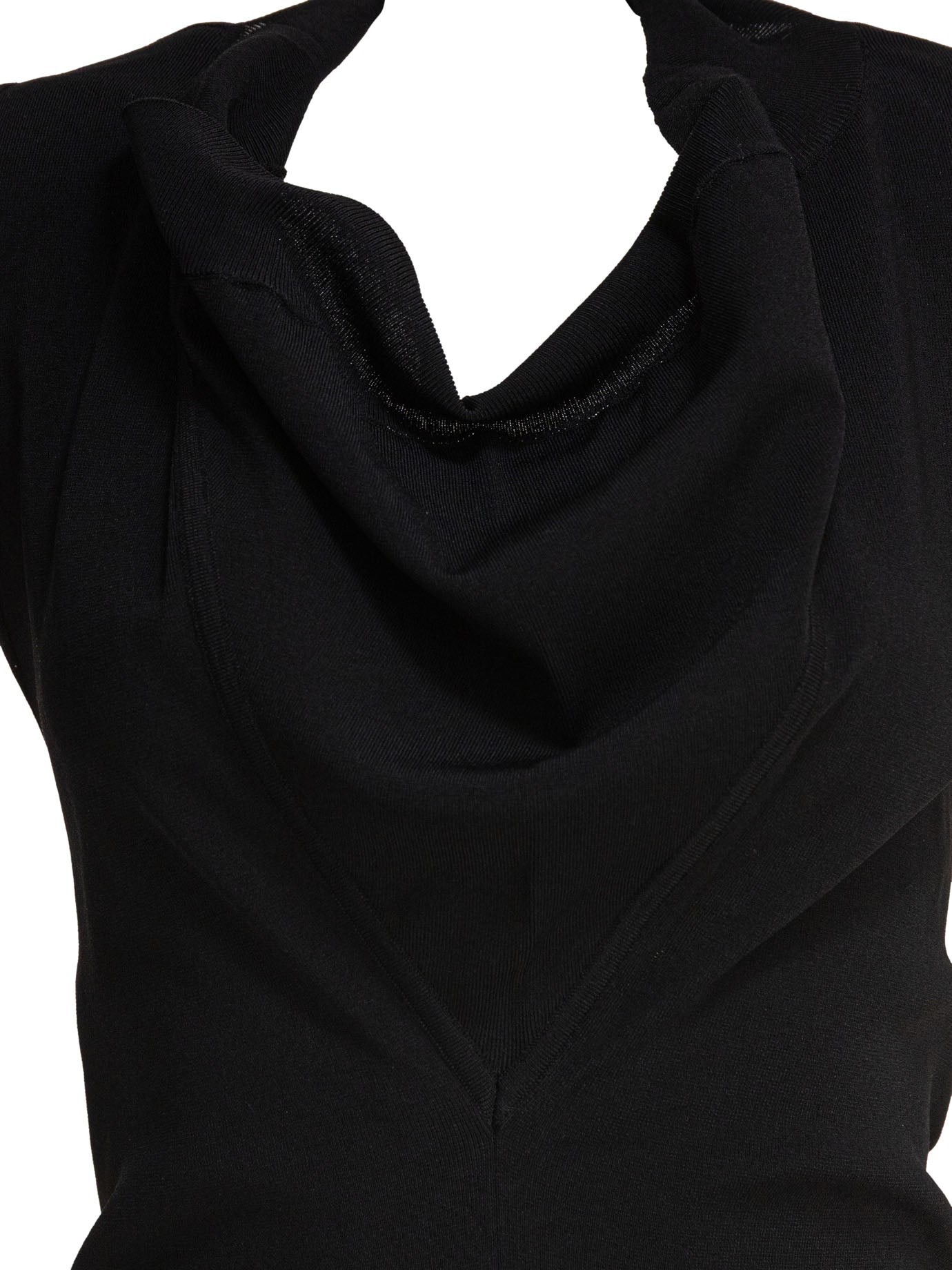 Sleeveless draped bodysuit Tops