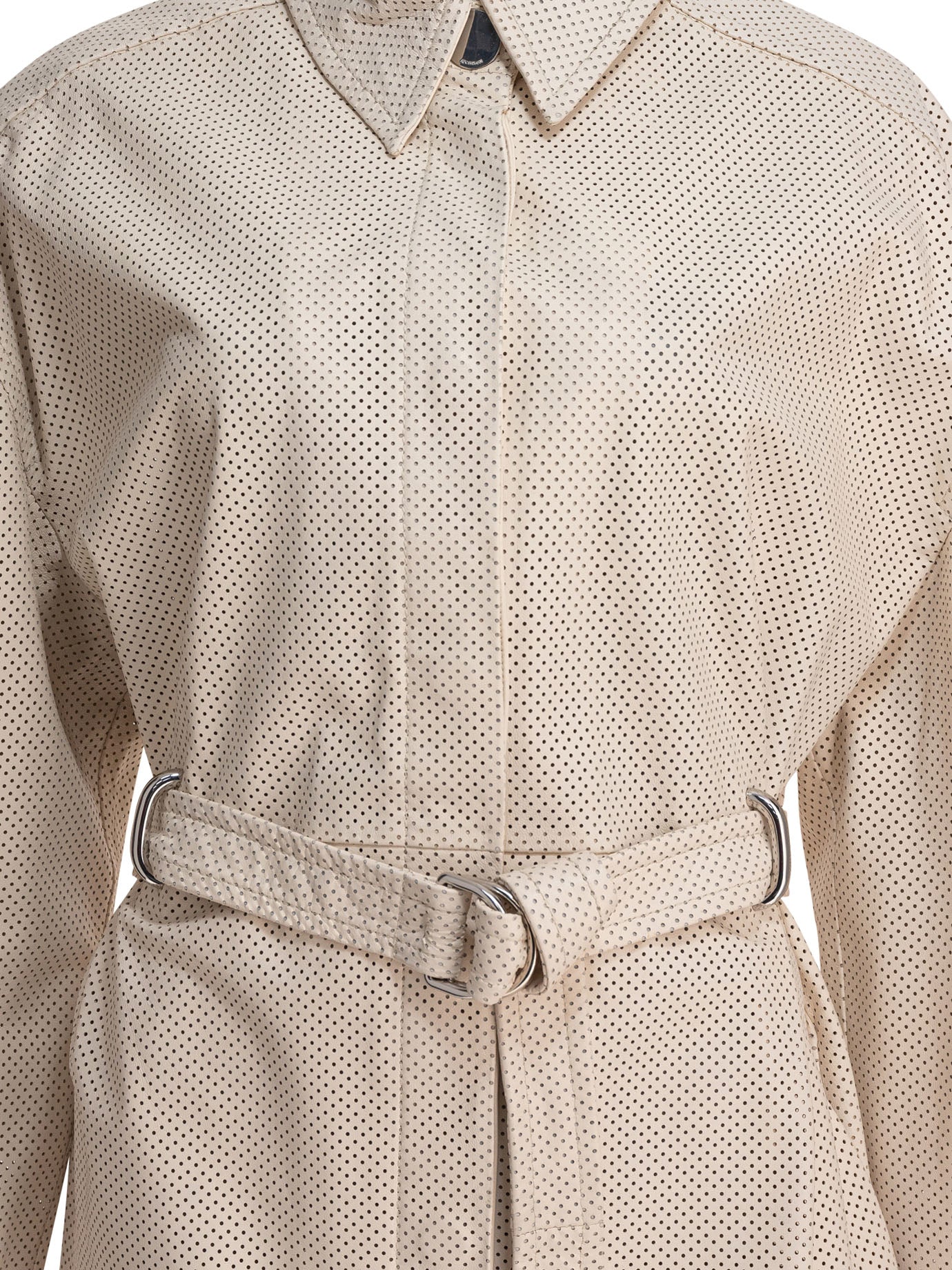 Trench coat with leather belt Jackets and Coats