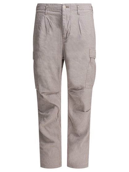 Linen-blend cargo pants Trousers