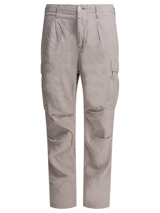Linen-blend cargo pants Trousers