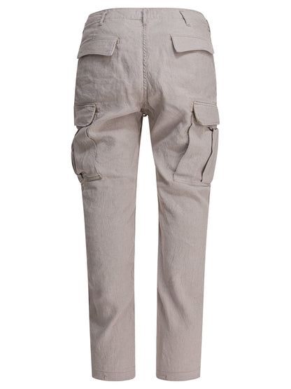 Linen-blend cargo pants Trousers