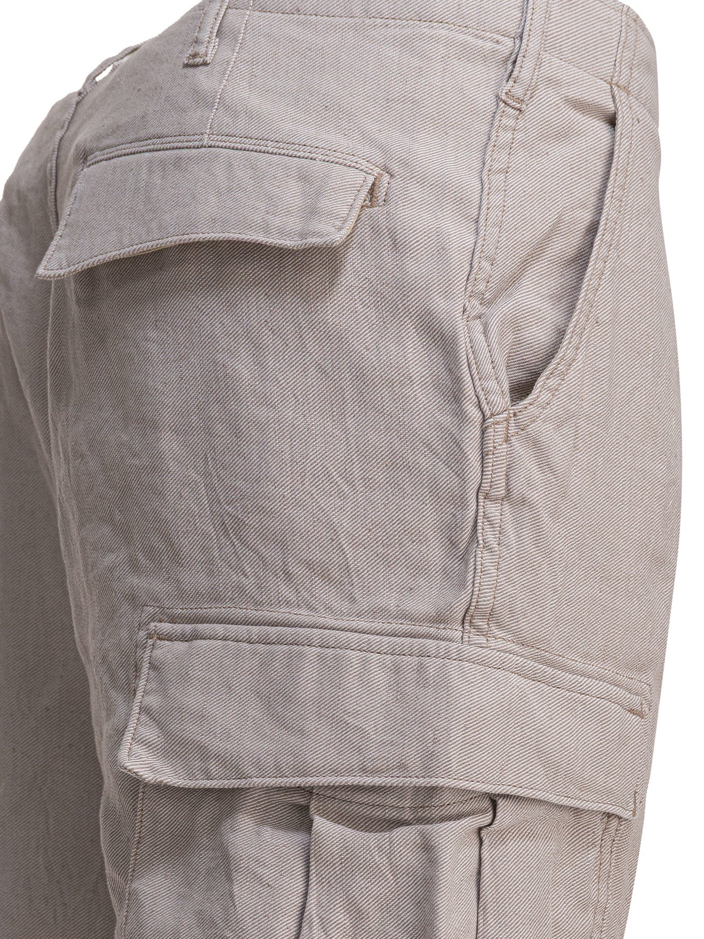 Linen-blend cargo pants Trousers