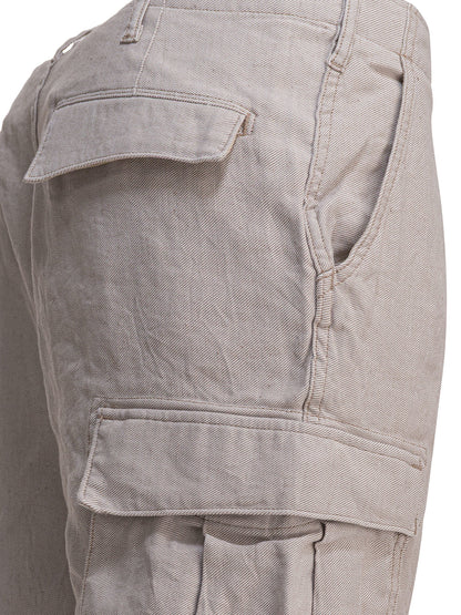 Linen-blend cargo pants Trousers