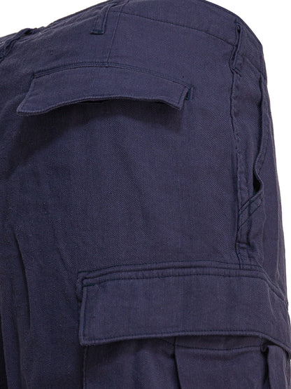 Linen cargo shorts Shorts