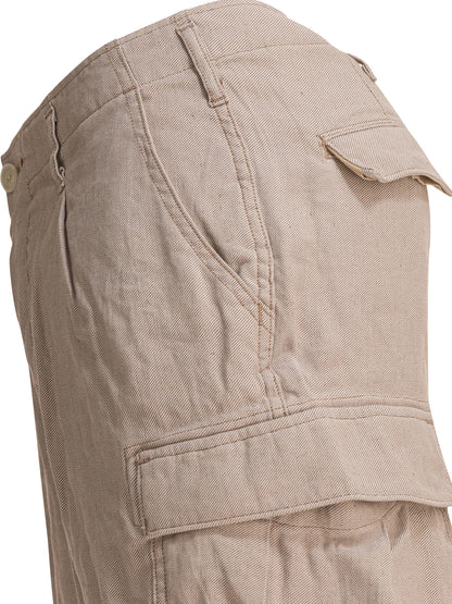 Linen cargo shorts Shorts