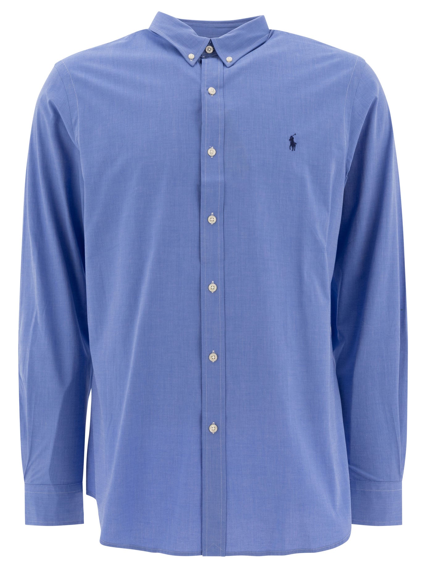 Slim-fit stretch fil-à-fil shirt Shirts