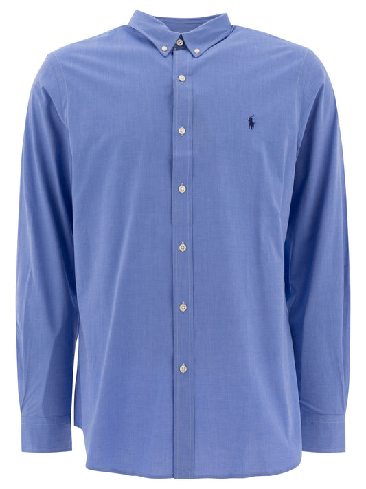 Slim-fit stretch fil-à-fil shirt Shirts
