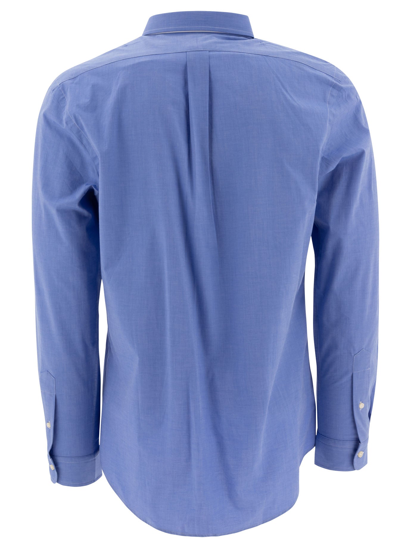 Slim-fit stretch fil-à-fil shirt Shirts