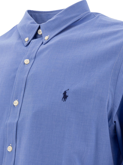 Slim-fit stretch fil-à-fil shirt Shirts