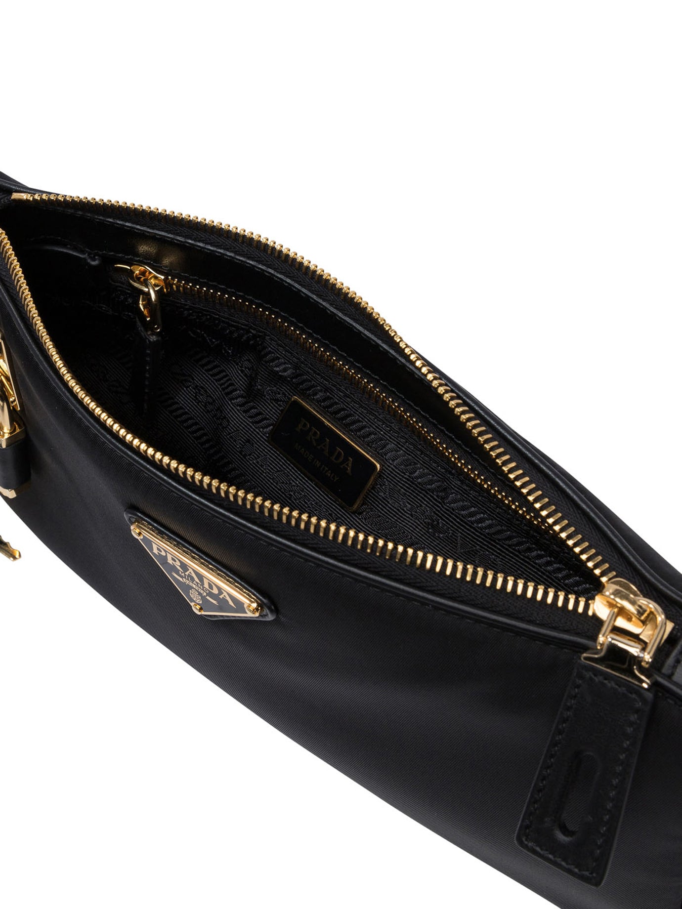 Re-Nylon and leather crossbody bag Crossbody bags