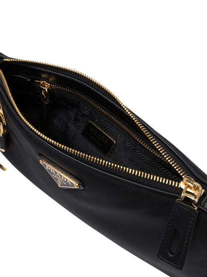 Re-Nylon and leather crossbody bag Crossbody bags