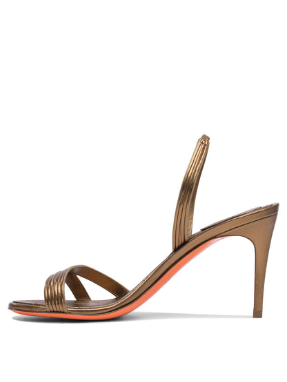 85mm leather heeled sandals Sandals