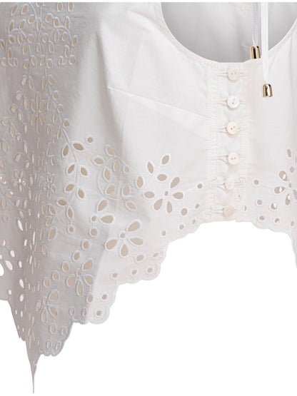 Cotton embroidered top Tops