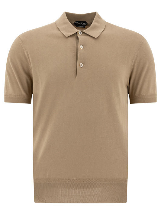 Cashmere and silk polo shirt Polo shirts