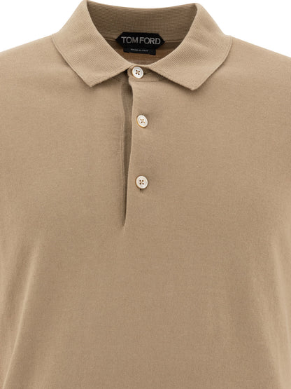 Cashmere and silk polo shirt Polo shirts