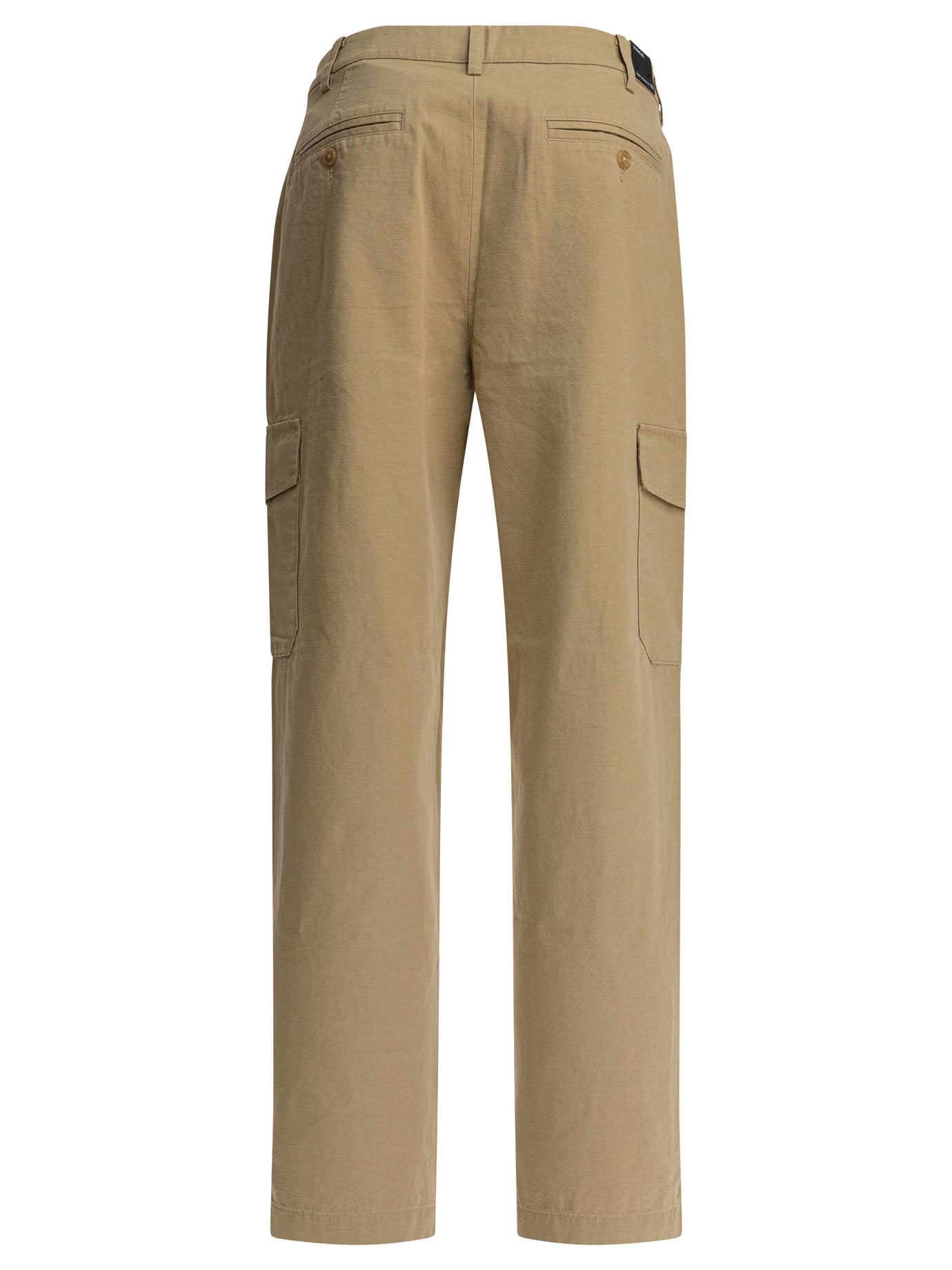Cotton and linen cargo trousers Trousers