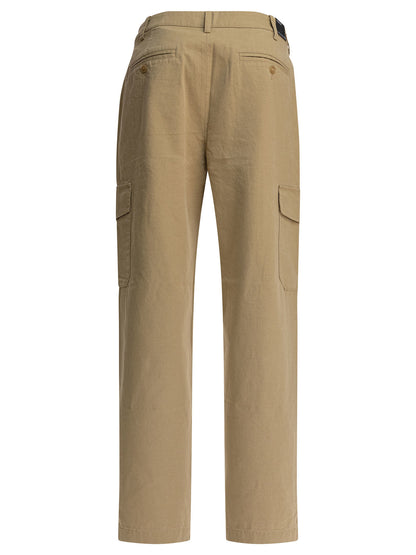 Cotton and linen cargo trousers Trousers