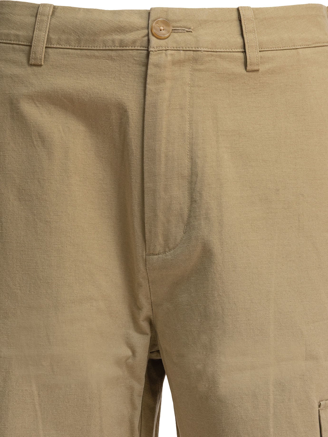 Cotton and linen cargo trousers Trousers
