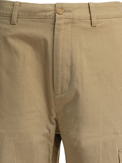 Cotton and linen cargo trousers Trousers