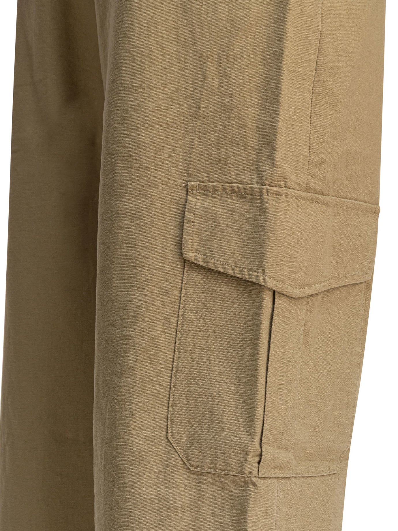 Cotton and linen cargo trousers Trousers