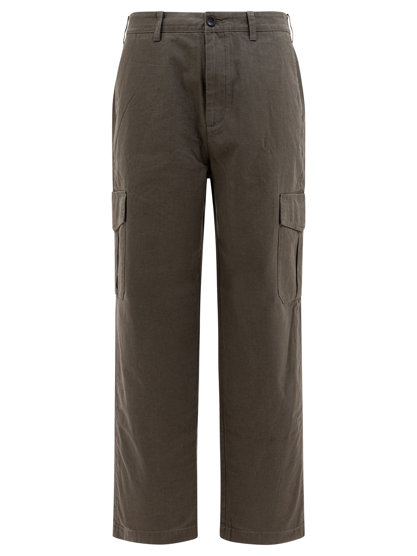 Cotton and linen cargo trousers Trousers