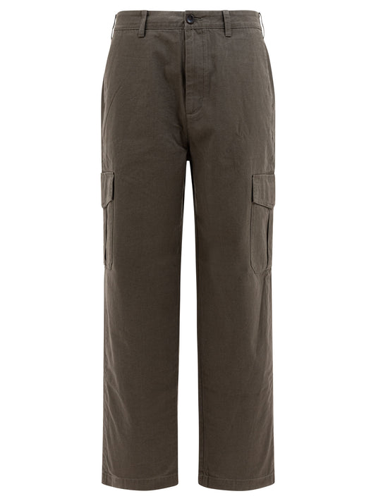 Cotton and linen cargo trousers Trousers