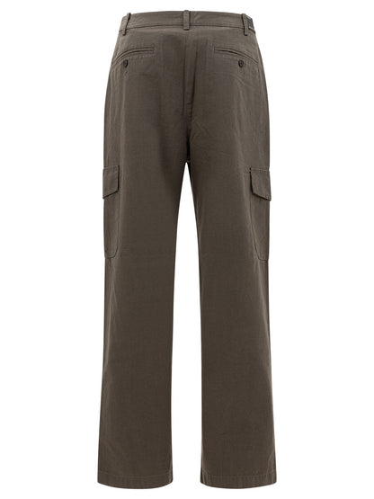 Cotton and linen cargo trousers Trousers