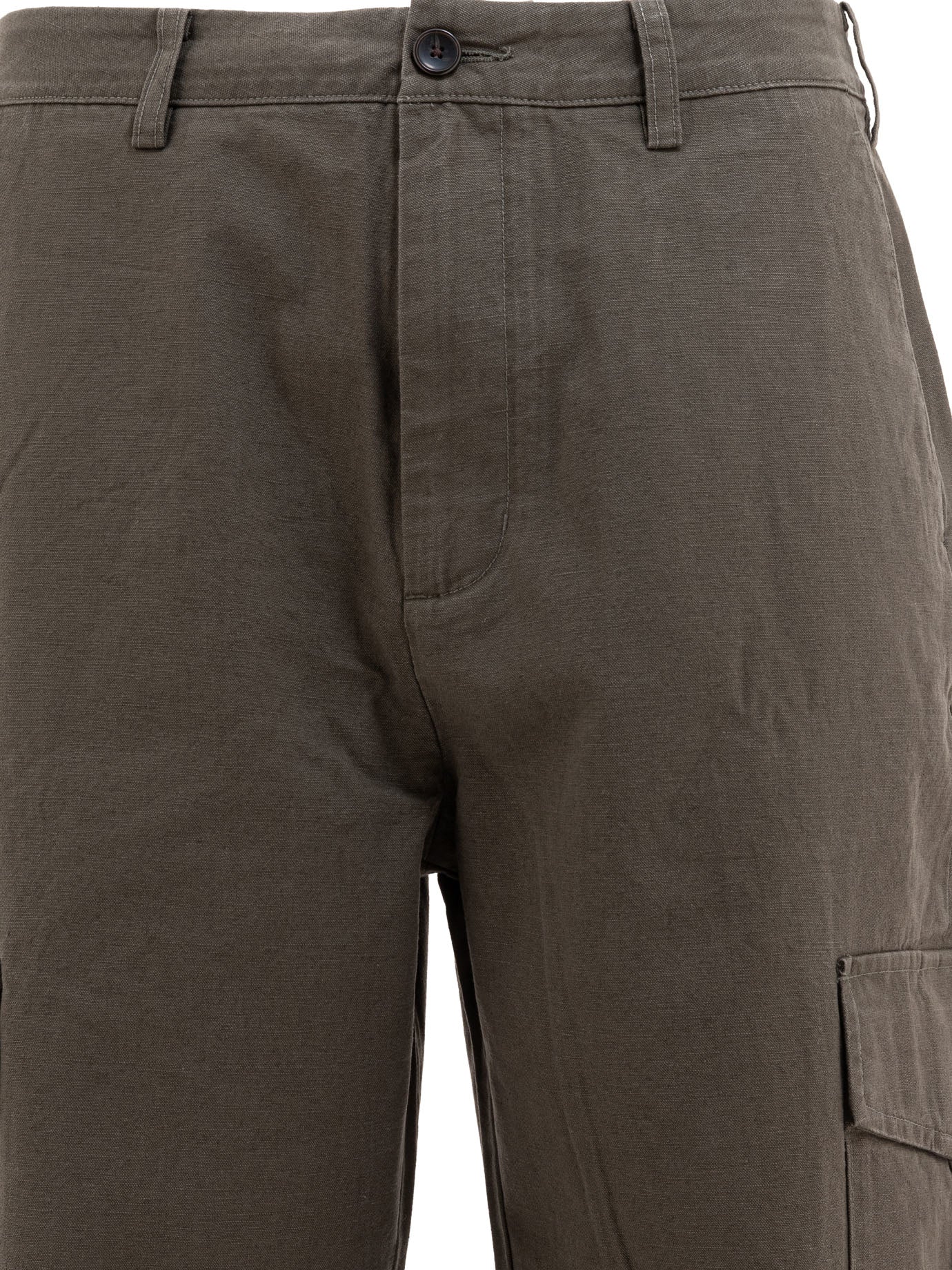 Cotton and linen cargo trousers Trousers