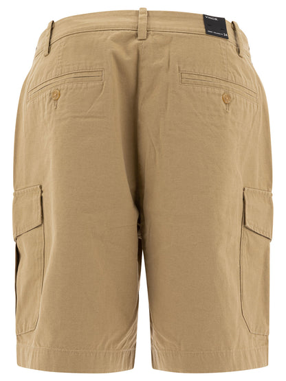 Cotton and linen cargo shorts Shorts