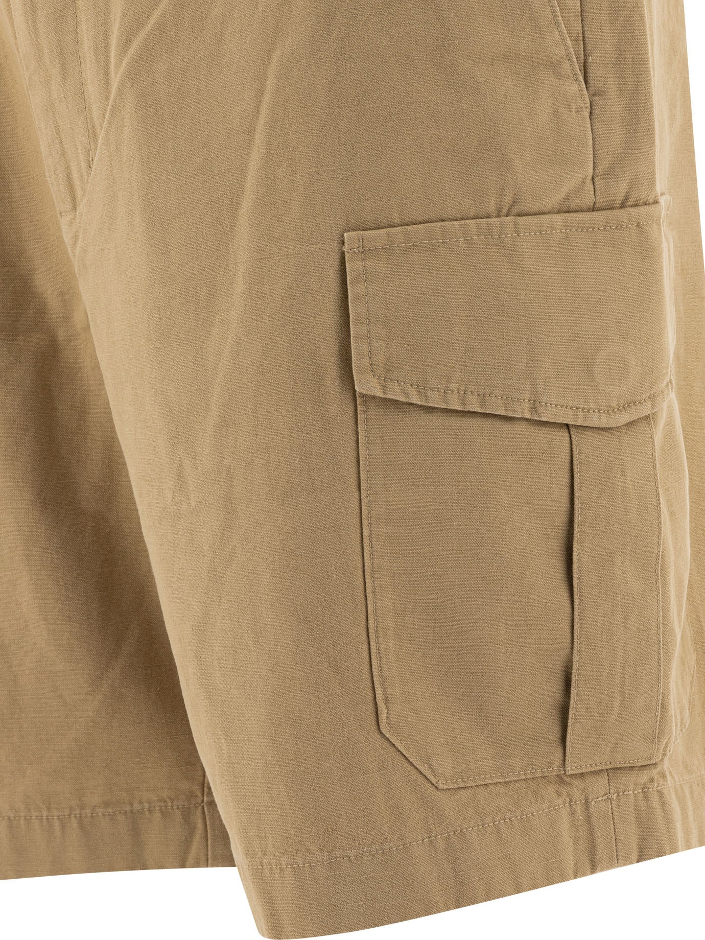 Cotton and linen cargo shorts Shorts