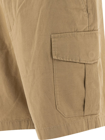 Cotton and linen cargo shorts Shorts