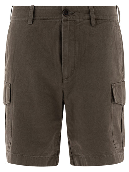 Cotton and linen cargo shorts Shorts