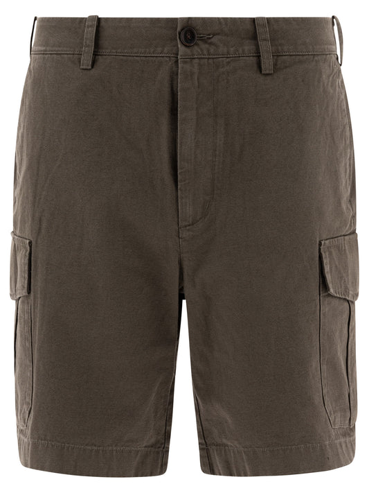 Cotton and linen cargo shorts Shorts
