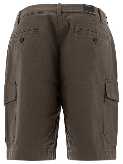 Cotton and linen cargo shorts Shorts