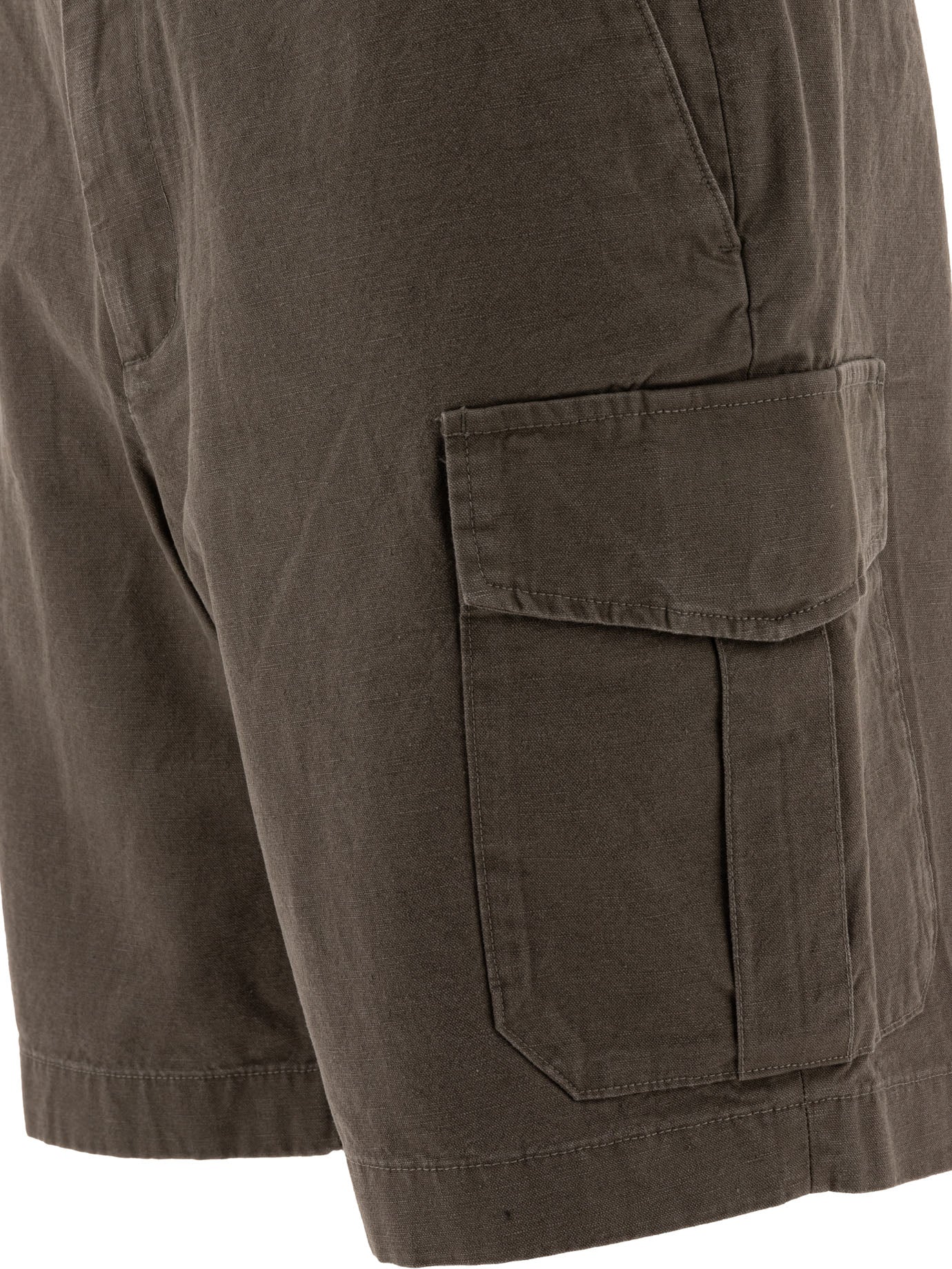 Cotton and linen cargo shorts Shorts
