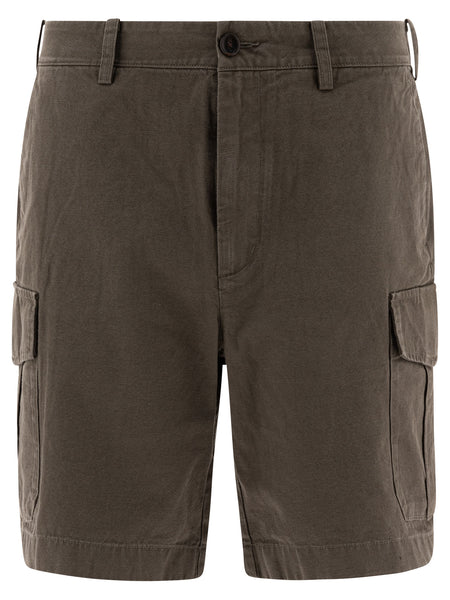 Cotton and linen cargo shorts Shorts
