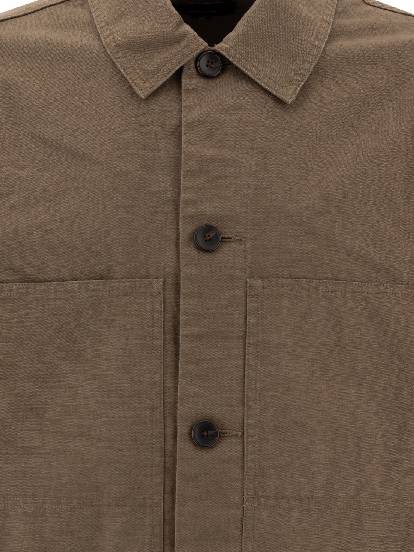 Cotton and linen utility jacket Jackets and Coats