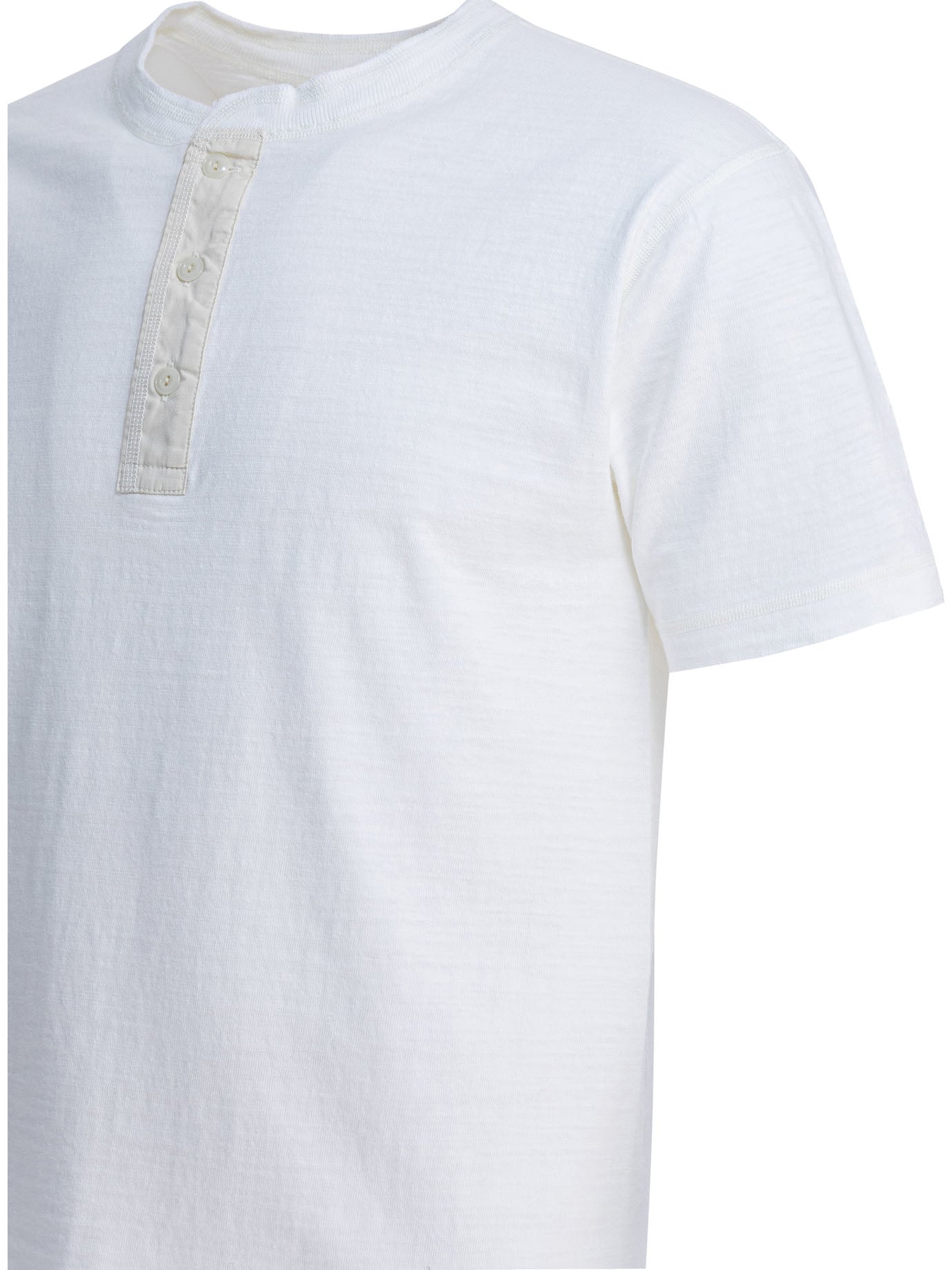 Cotton T-shirt with buttons T-shirts
