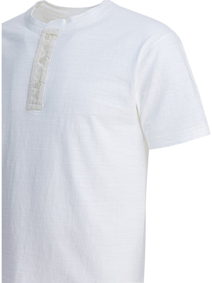 Cotton T-shirt with buttons T-shirts