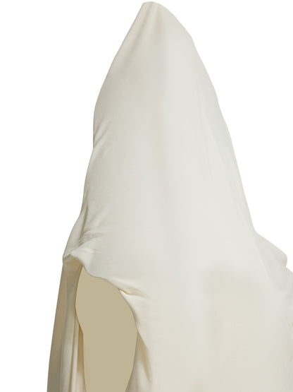 Draped bodysuit with hood Tops