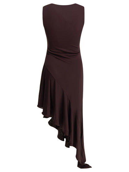 Asymmetrical midi dress Dresses