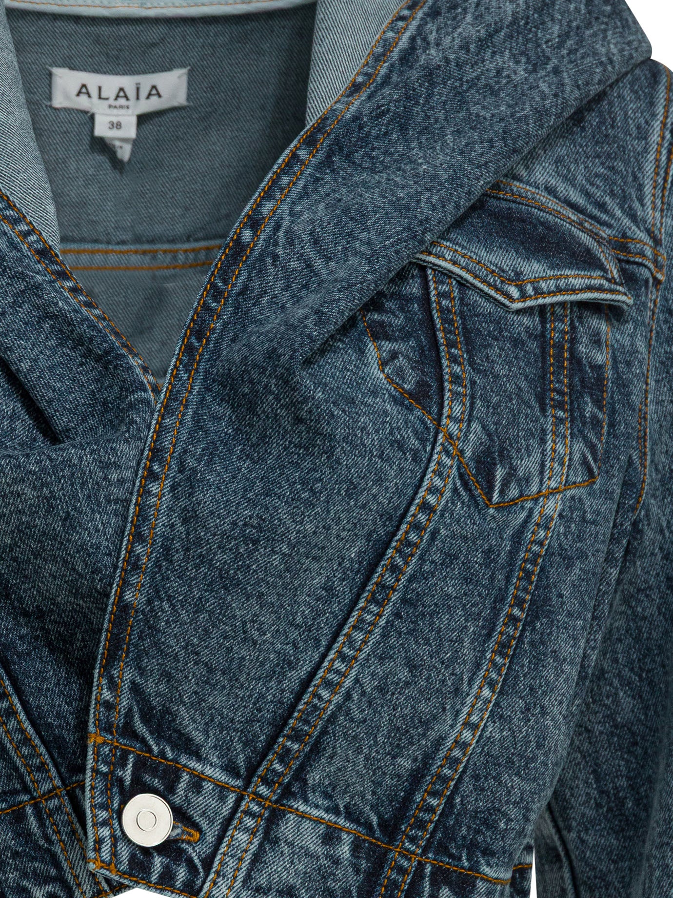 Denim jacket with hood Jackets and Coats