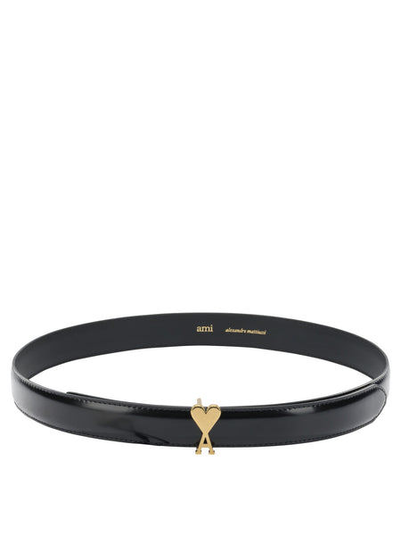 Leather belt with buckle Ami de Coeur Belts