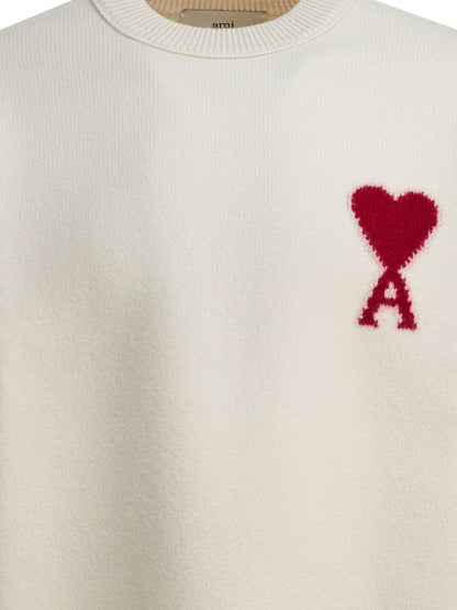 "Ami de Coeur" Crew-Neck Sweater Knitwear