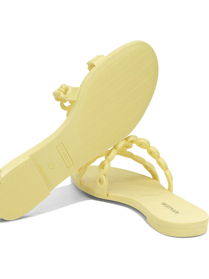 "Inifinity Chain" slides Sandals