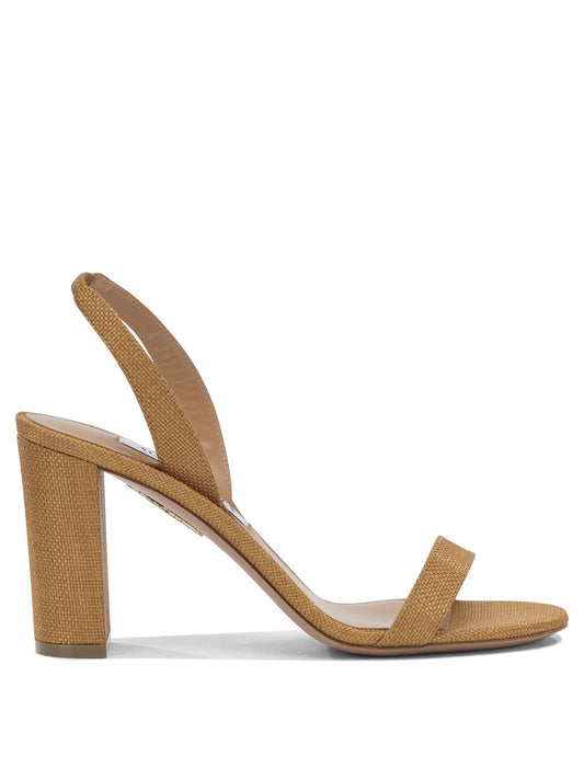 "So Nude Block 85mm" Heeled Sandals Sandals