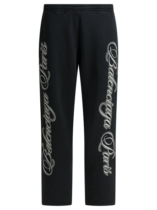 "Baggy Cursive" Pants Trousers