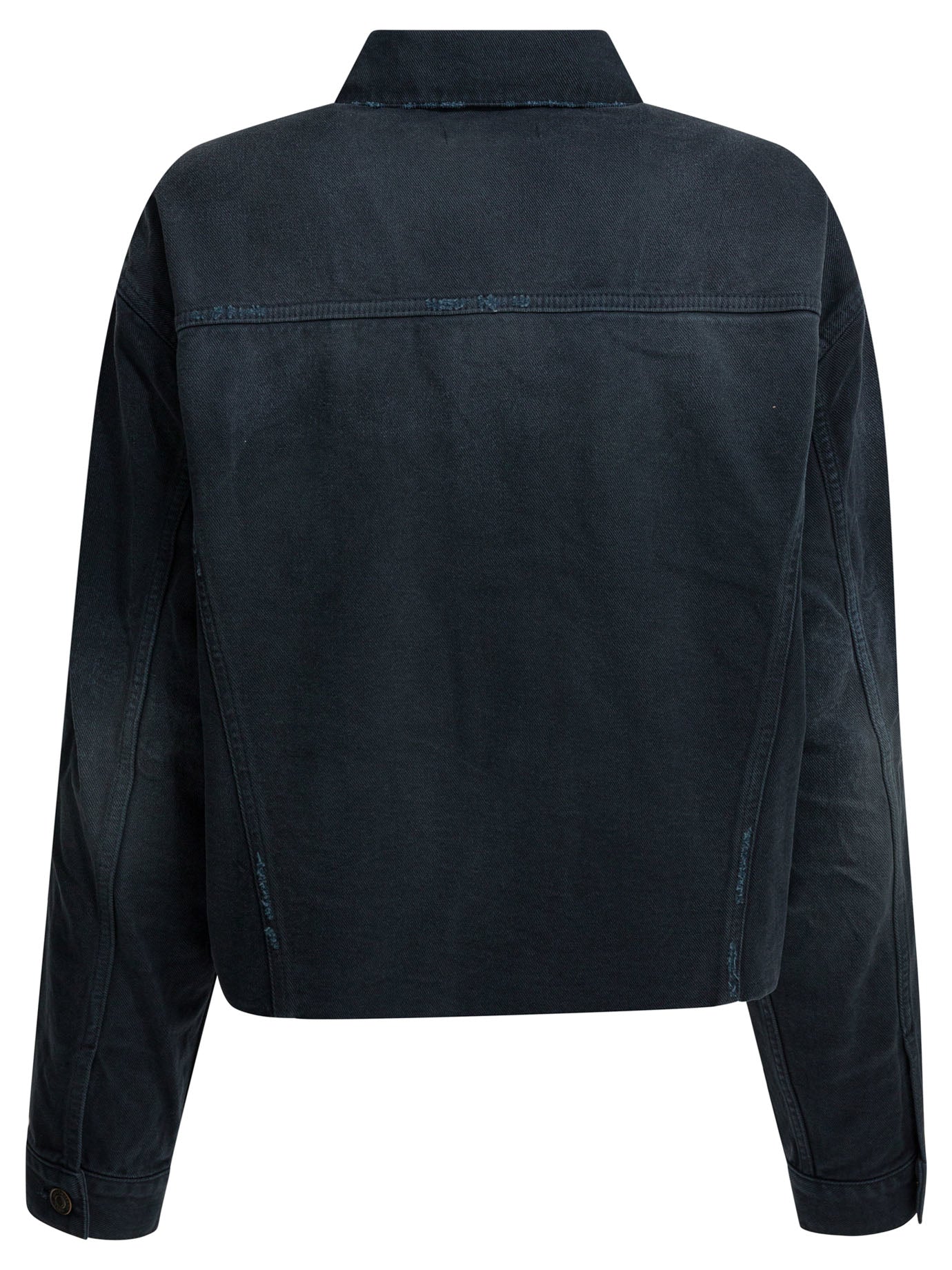 Denim jacket with old effect Jackets and Coats