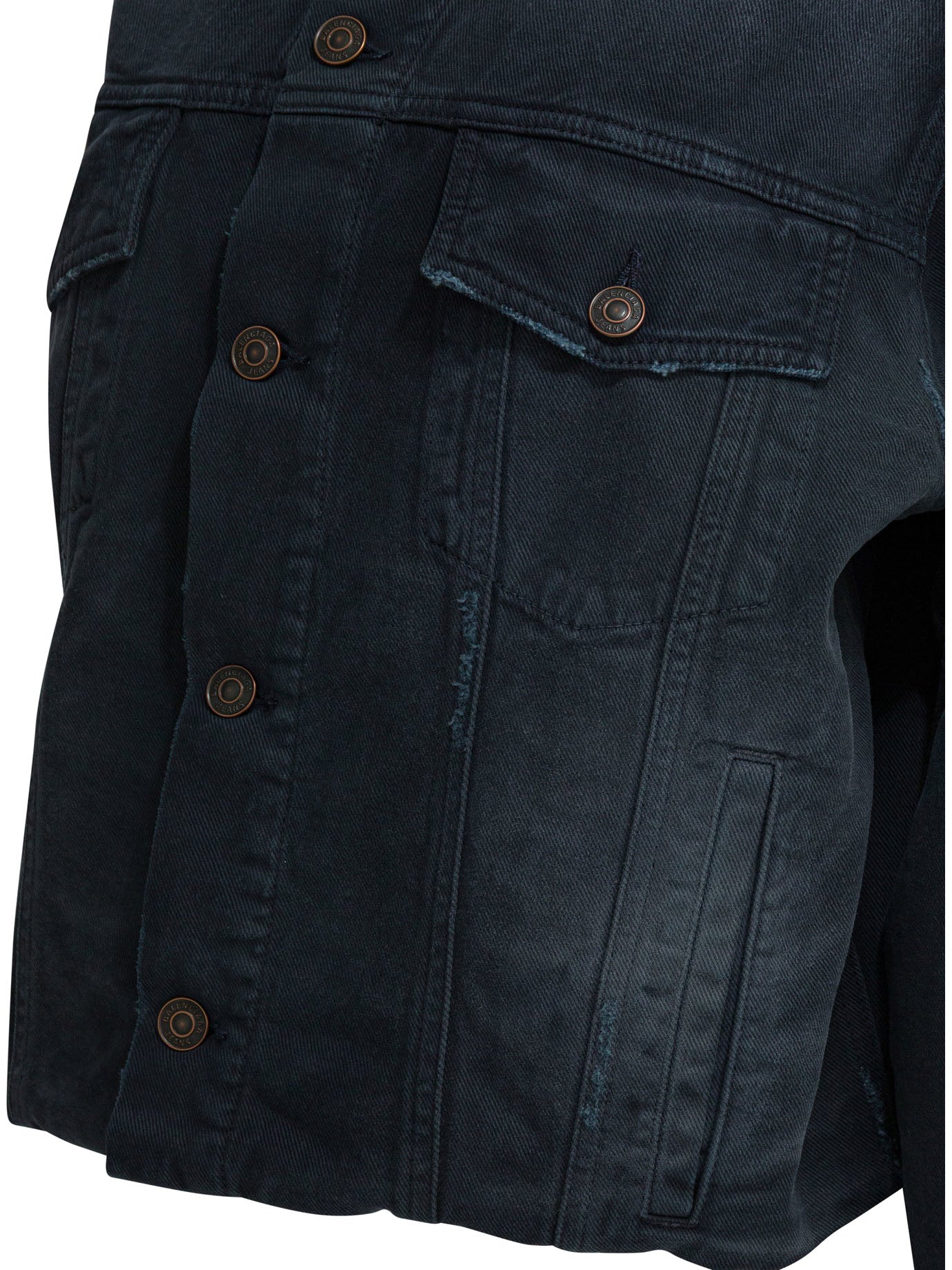 Denim jacket with old effect Jackets and Coats